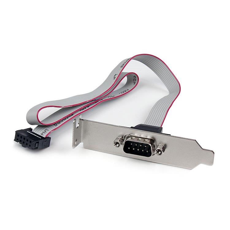 StarTech.com PLATE9M16LP - D-Sub de 09 pos. macho a toma rectangular hembra de 10 pos. 1.33' (406.4mm)