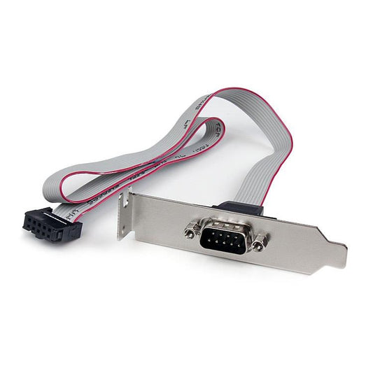 StarTech.com PLATE9M16LP - D-Sub de 09 pos. macho a toma rectangular hembra de 10 pos. 1.33' (406.4mm)