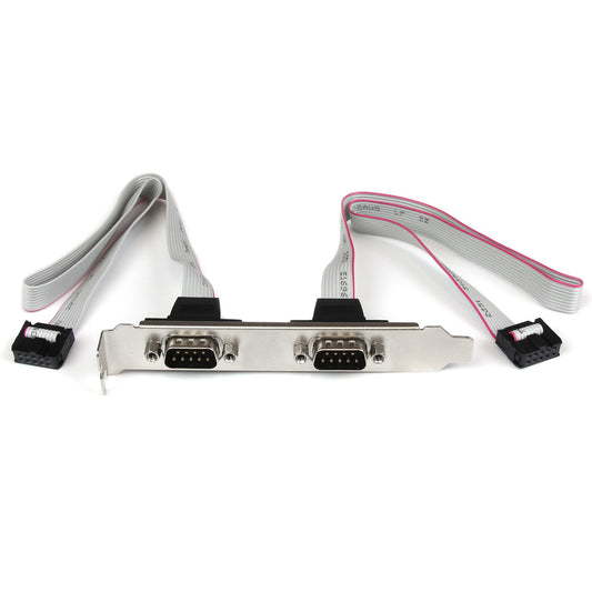 StarTech.com PLATE9M2P16 - D-Sub de 09 pos. macho a toma rectangular hembra de 10 pos. 1.33' (406.4mm)