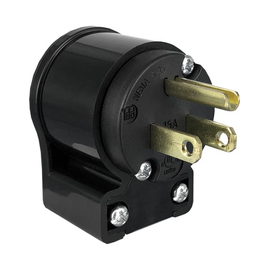 Qualtek Q-710-RA - NEMA 5-15P Clavija de conexión, hojas macho 15A 125VCA