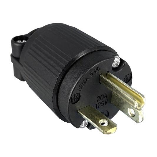 Qualtek Q-716 - NEMA 5-20P Clavija de conexión, hojas macho 20A 125VCA