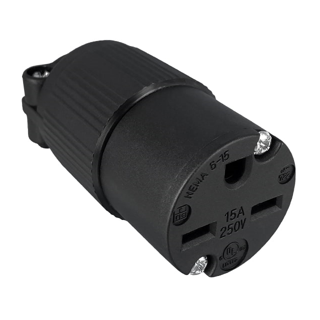 Qualtek Q-722 - NEMA 6-15R Clavija de conexión, enchufes hembra 15A 250VCA