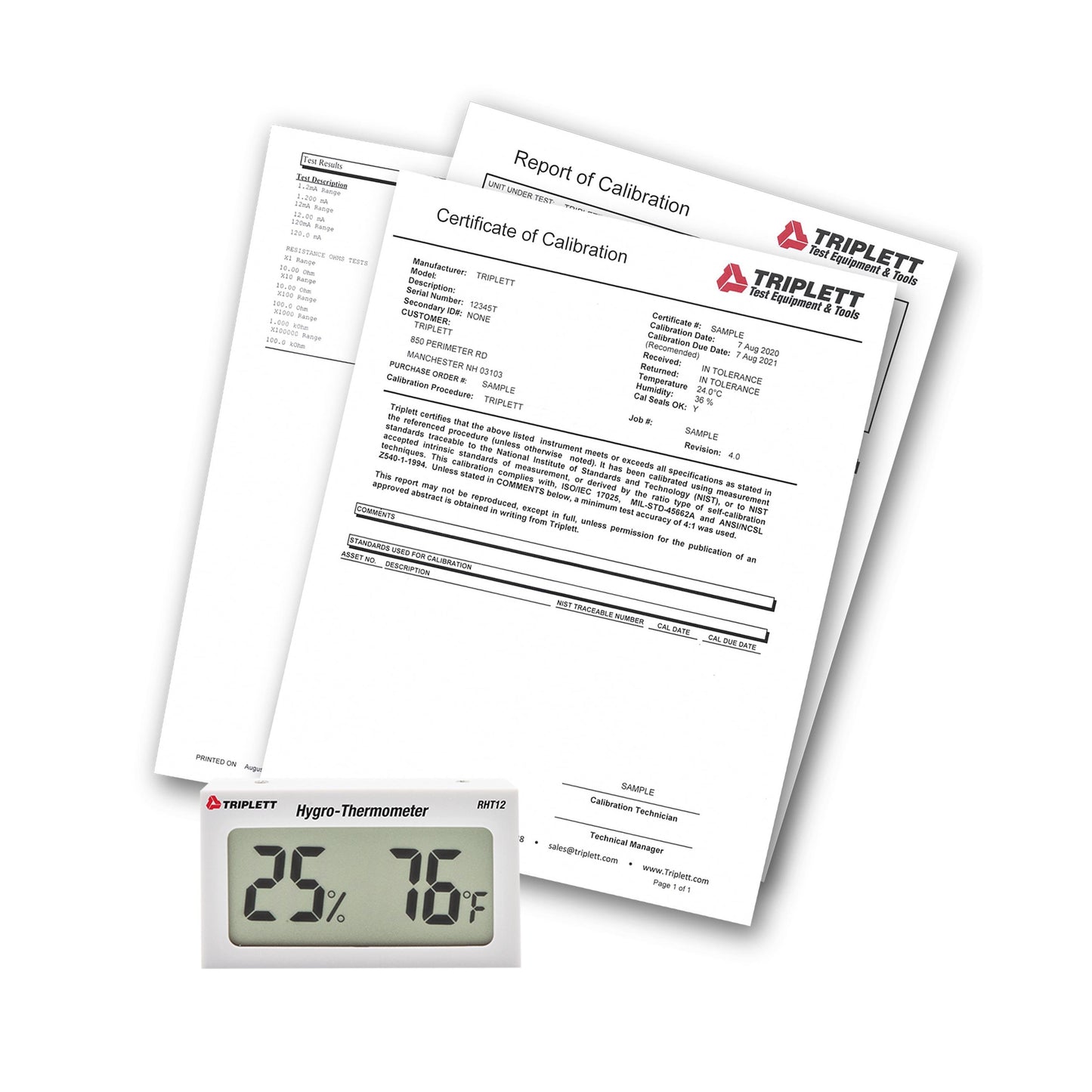 Triplett Test Equipment and Tools RHT12-NIST