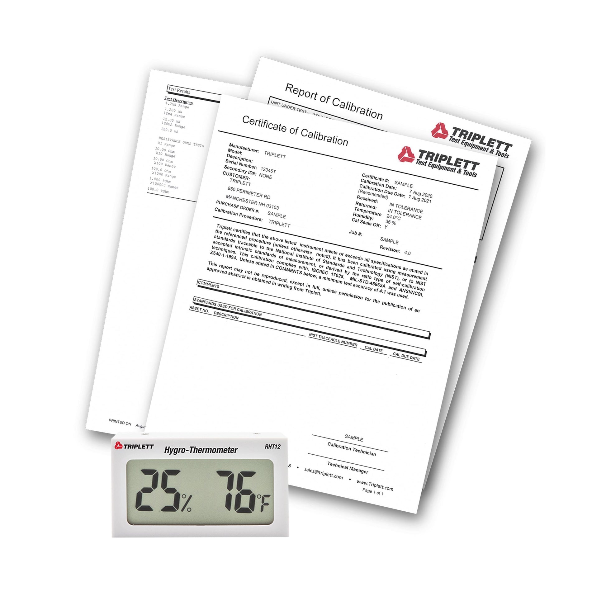 Triplett Test Equipment and Tools RHT12-NIST