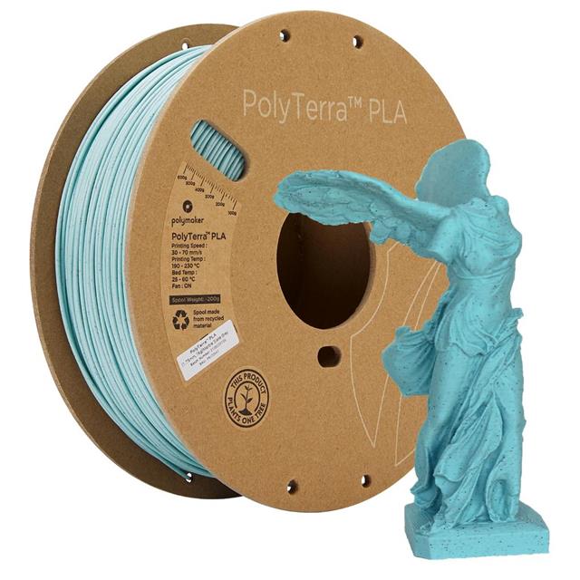 LulzBot RM-PL0346 Polymaker™ PolyTerra™ PLA PLA (polilactida) Gris (pizarra de marfil)