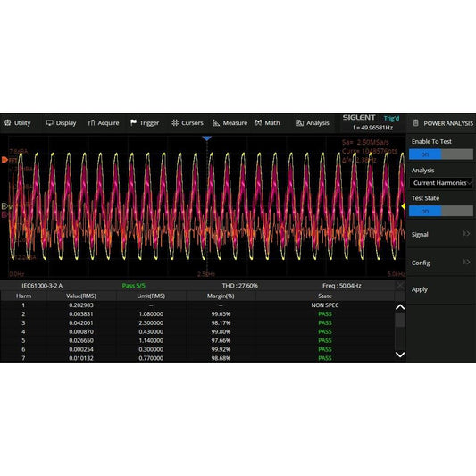 Siglent Technologies NA, Inc. SDS1000XHD-PA SDS 1000X HD Osciloscopio Software