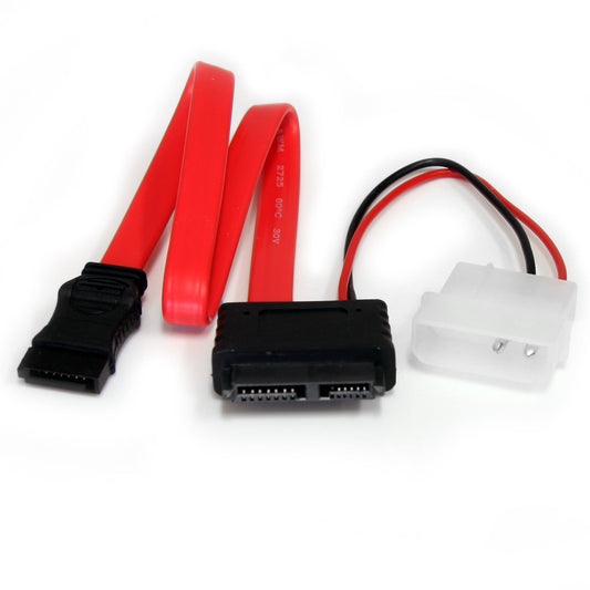 StarTech.com SLSATAF12 - SATA 13 pos hembra a SATA 7 pos hembra y rectangular 4 pos macho 1.00' (304.8mm)