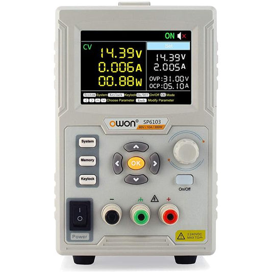 Owon Technology Lilliput Electronics (USA) Inc SP6103 - Banco (CA a CC) 100 ~ 120VCA, 200 ~ 240VCA