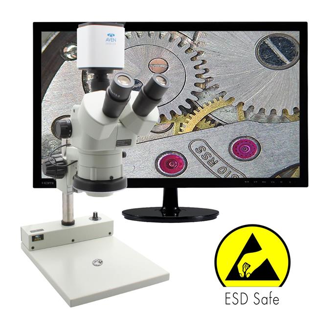 Aven Tools SPZV-50E-258-514-ESD - Microscope, Stereo Zoom (Trinocular) 6.7x ~ 50x