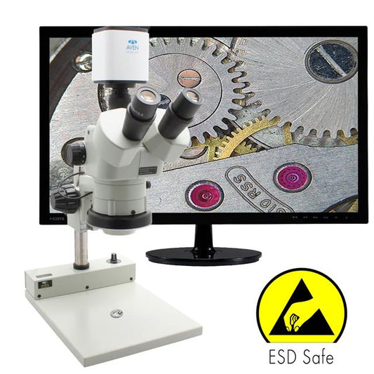 Aven Tools SPZV-50E-258-514-ESD - Microscope, Stereo Zoom (Trinocular) 6.7x ~ 50x