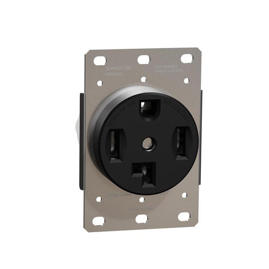 Schneider Electric SQR46301BK X NEMA 14-30R Receptáculo, toma hembra 30A 125/250V