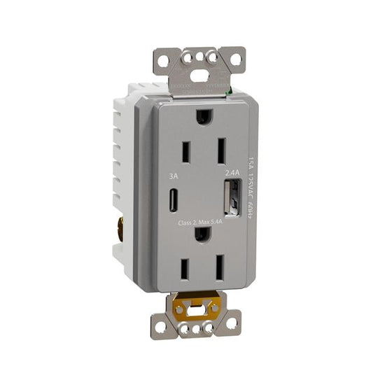 Schneider Electric SQR55153GY X - Receptáculo, toma hembra 15A 125V