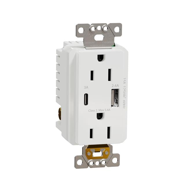 Schneider Electric SQR55153WH X - Receptáculo, toma hembra 15A 125V