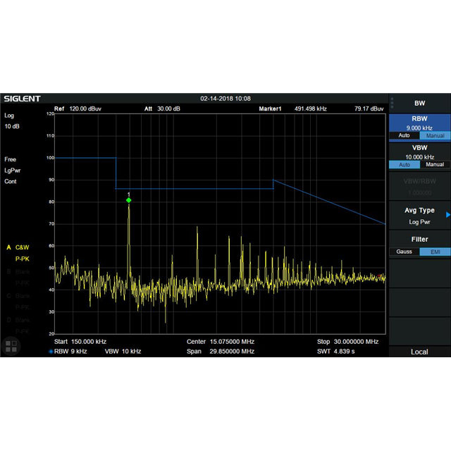 Siglent Technologies NA, Inc. SSA3000XR-EMI - Analizador de espectros Kit de medición EMI