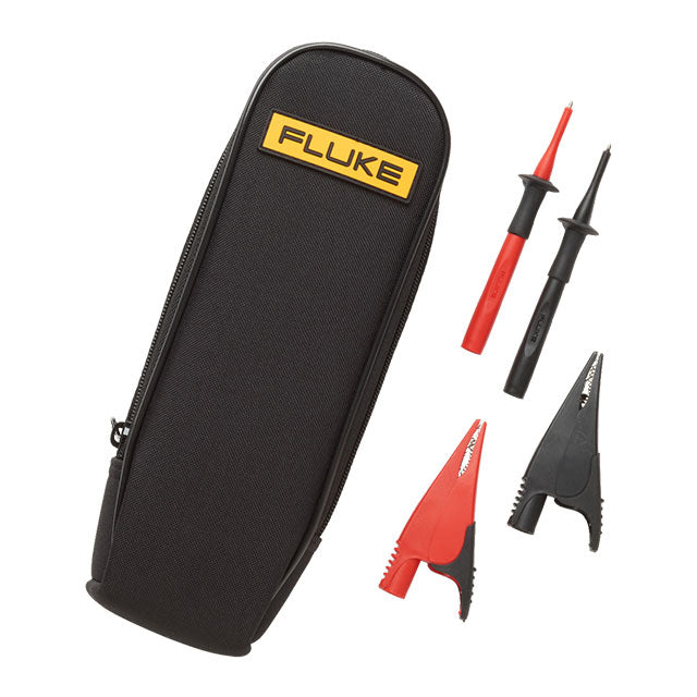 Fluke Electronics T5-KIT SureGrip™ T5 Multímetro Kit: pinza cocodrilo, estuche de transporte, sondas de prueba puntiagudas