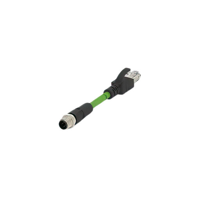 TE Connectivity AMP Connectors TCD1473A201-020 M12 D-Code Circular de 04 pos macho a RJ45, 8p4c 6.56' (2.00m)