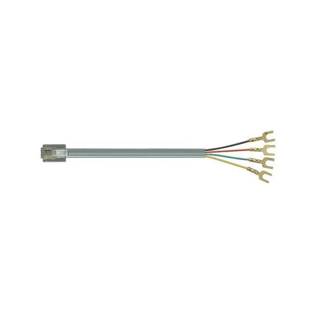 L-com TDC018-1 - RJ11, 6p4c a terminales tipo anillo 1.00' (304.8mm)