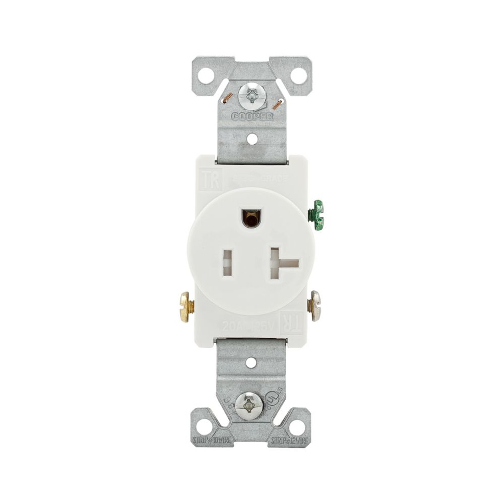 Eaton Wiring Devices TR1877W-BXSP - NEMA 5-20R Receptáculo, enchufes hembra 20A 125VCA