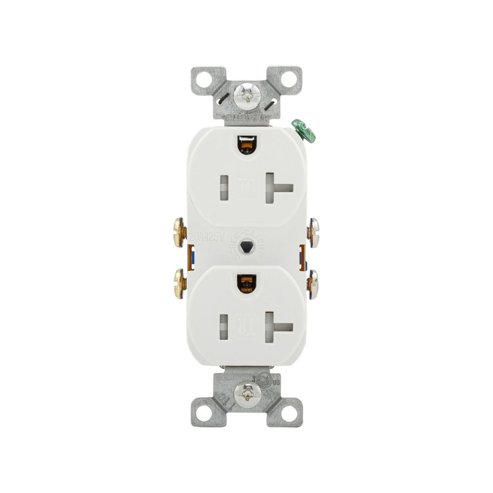 Eaton Wiring Devices TR370W-BOX - NEMA 5-20R Receptáculo, enchufes hembra 20A 125VCA