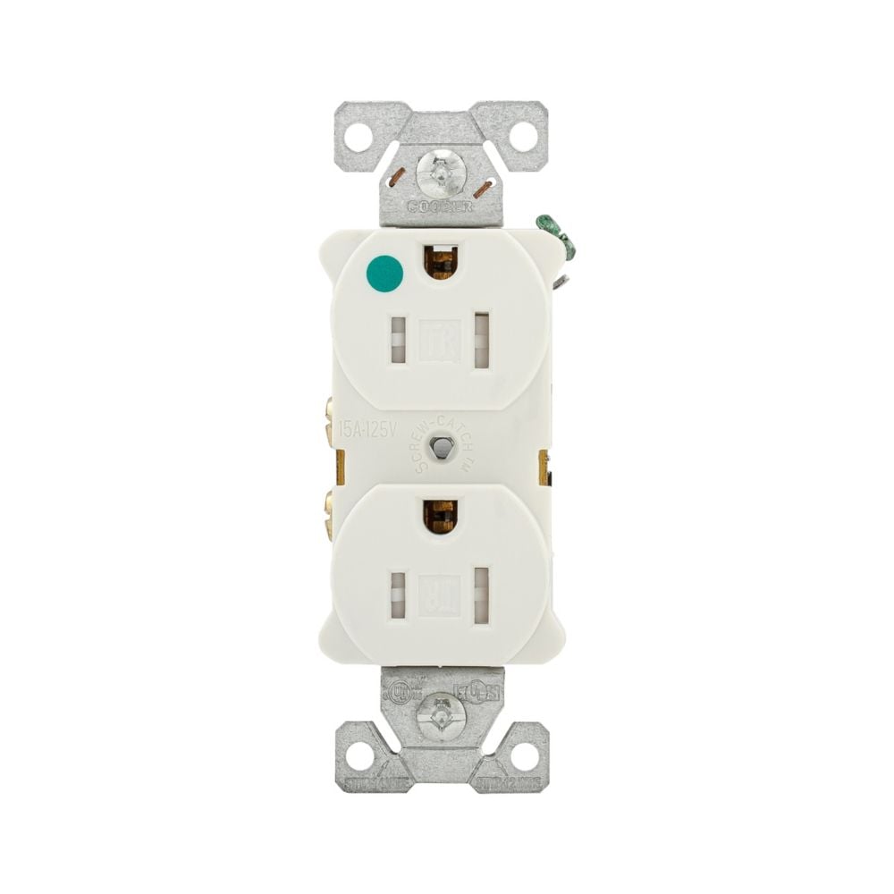 Eaton Wiring Devices TR8200W - NEMA 5-15R Receptáculo, enchufes hembra 15A 125VCA