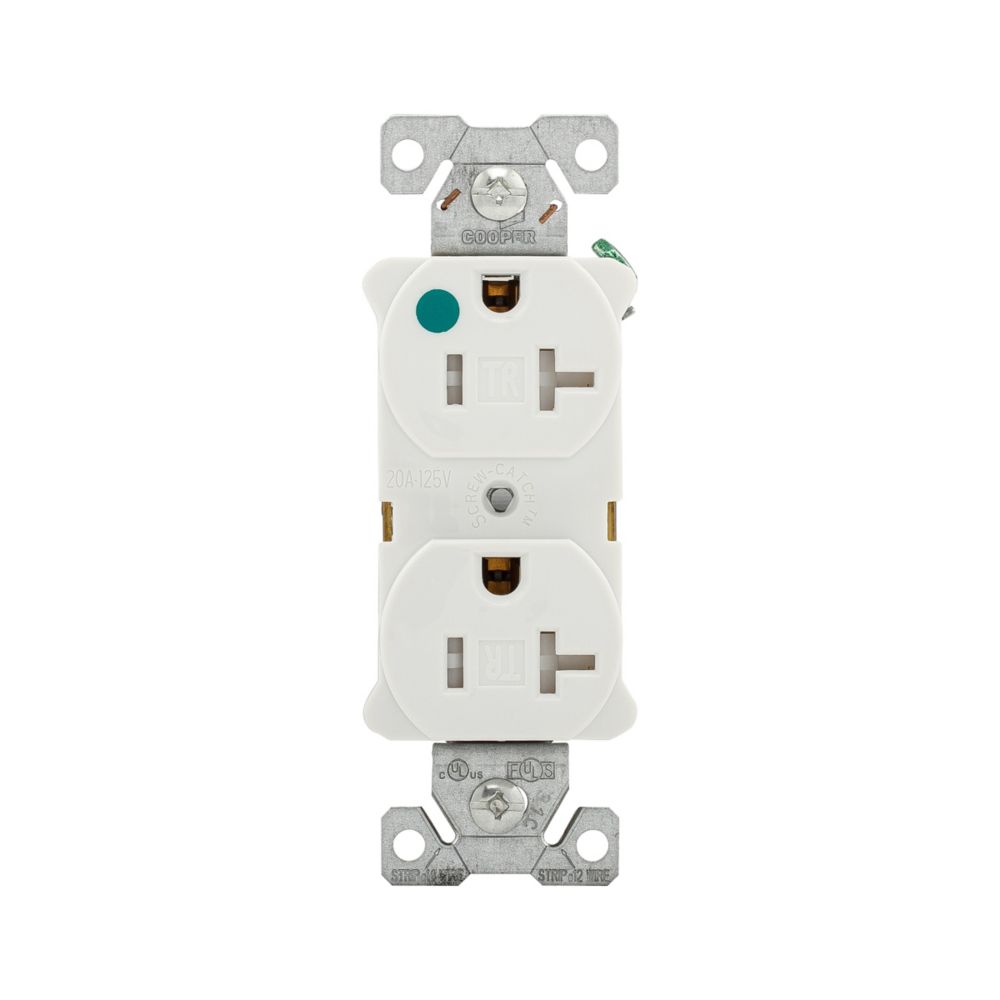 Eaton Wiring Devices TR8300W - NEMA 5-20R Receptáculo, enchufes hembra 20A 125VCA