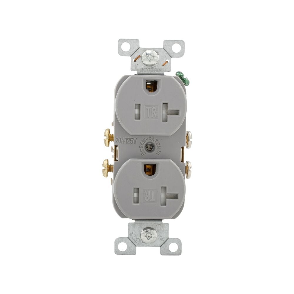 Eaton Wiring Devices TRCR20GY - NEMA 5-20R Receptáculo, enchufes hembra 20A 125VCA