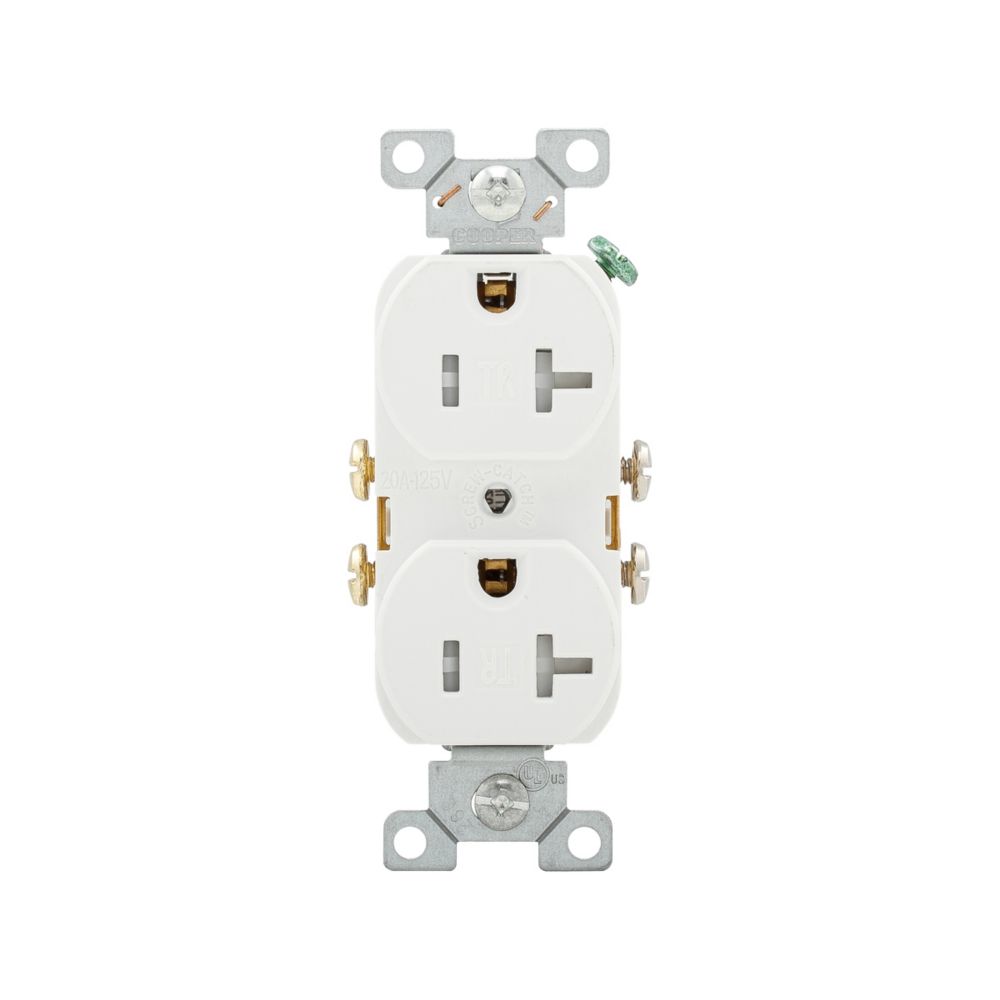 Eaton Wiring Devices TRCR20W - NEMA 5-20R Receptáculo, enchufes hembra 20A 125VCA