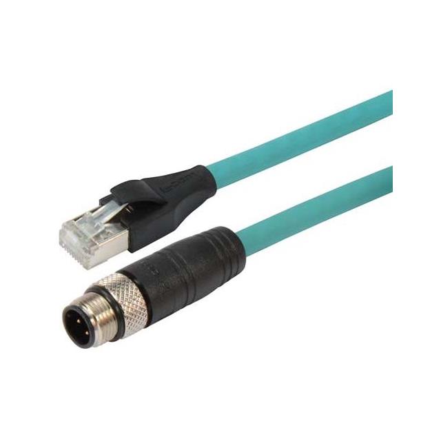L-com TRG504-T4T-10M - Circular de 4 pos macho a RJ45, 8p8c 32.81' (10.00m)