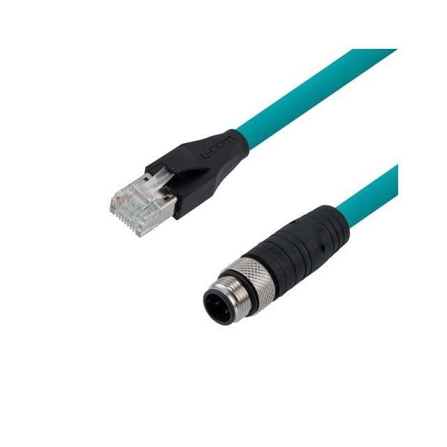 L-com TRG504-T4T-15M - Circular de 04 pos macho a RJ45, 8p4c 49.21' (15.00m)