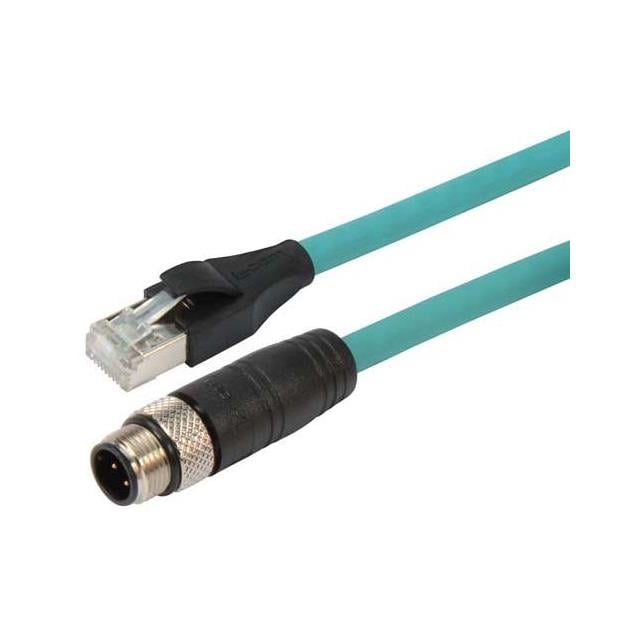 L-com TRG504-T4T-3M - Circular de 4 pos macho a RJ45, 8p8c 9.84' (3.00m)