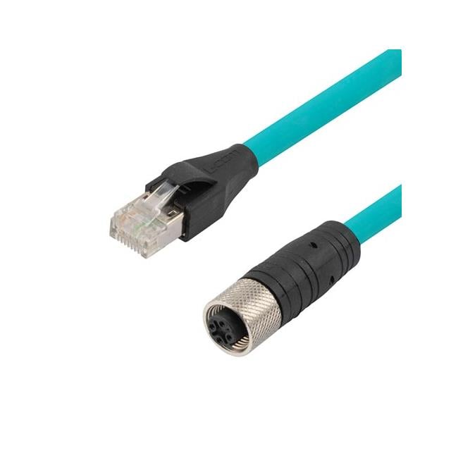 L-com TRG506-T4T-05M - Circular, hembra y de 04 pos a RJ45, 8p4c 1.64' (500.0mm)