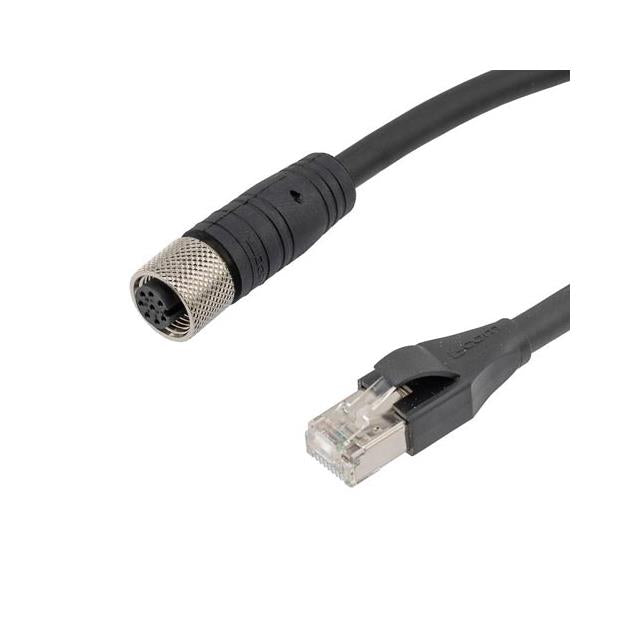 L-com TRG865-P6B-3M - Circular, hembra y de 08 pos a RJ45, 8p8c 9.84' (3.00m)
