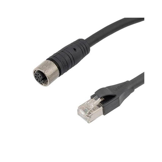 L-com TRG865-P6B-3M - Circular, hembra y de 08 pos a RJ45, 8p8c 9.84' (3.00m)