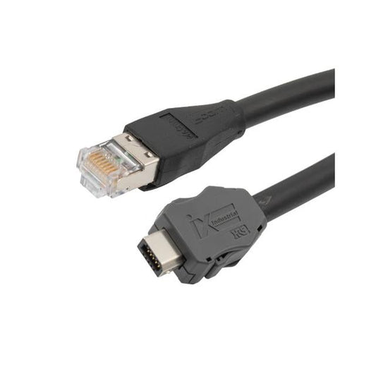 L-com TRGIX604EC-BLK-3M - Clavija de conexión IX para RJ45, 8p8c macho 9.84' (3.00m)