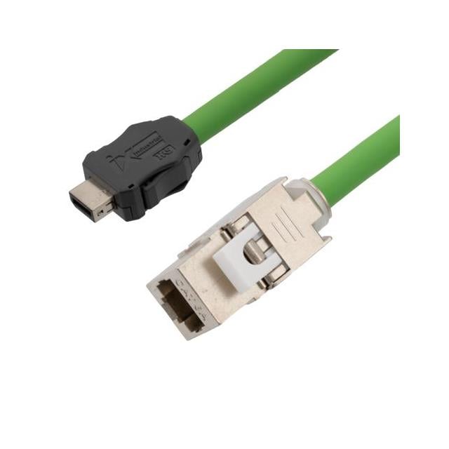 L-com TRGIX605PU-GRN-10F TRGIX Conector IX a RJ45, 8p8c hembra 10.00' (3.05m)