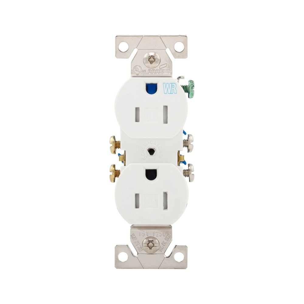 Eaton Wiring Devices TWR270W - NEMA 5-15R Receptáculo, enchufes hembra 15A 125VCA