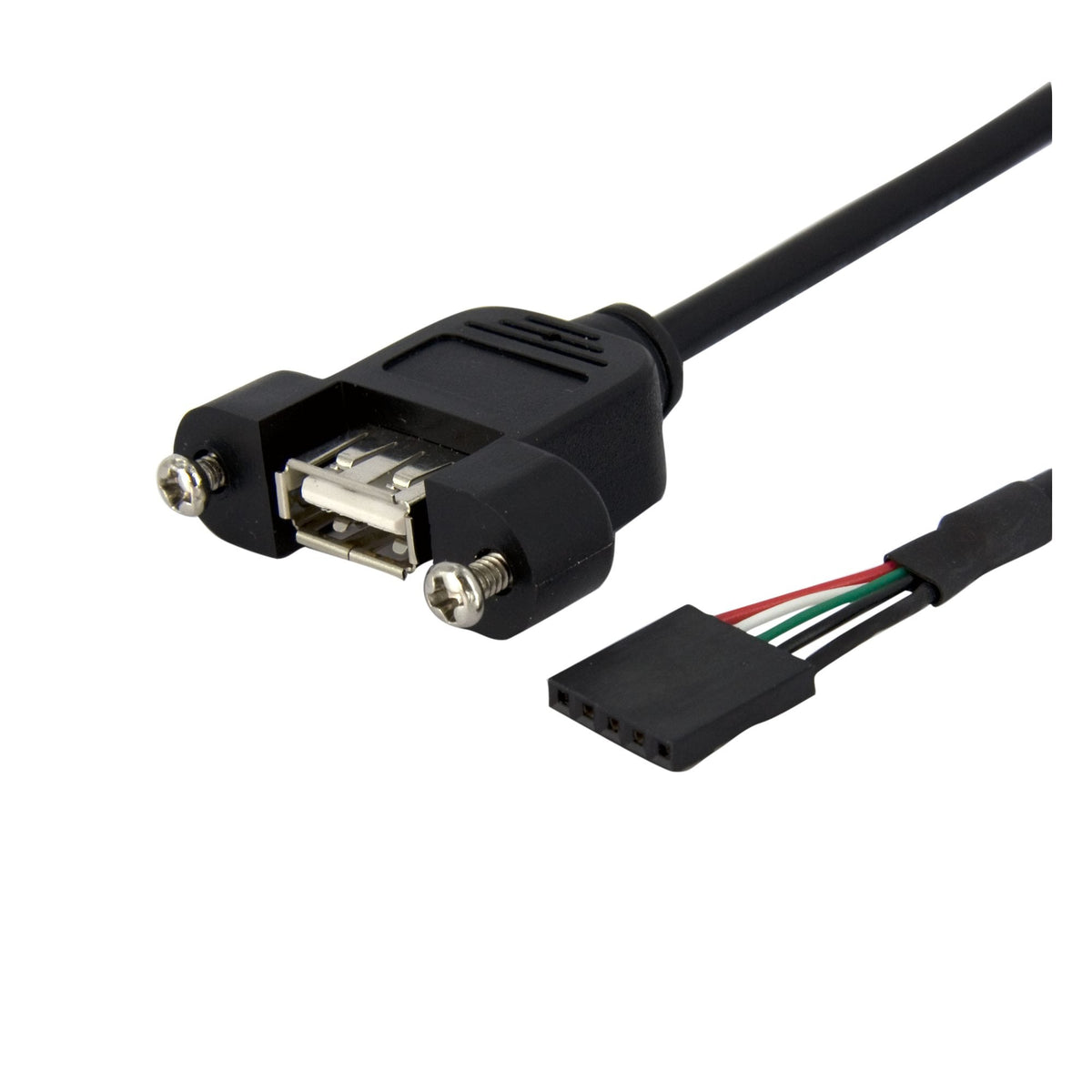 StarTech.com USBPNLAFHD1 - USB A macho a cabezal rectangular de 5 pos 1.00' (304.8mm)