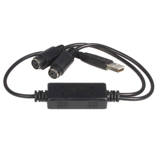 StarTech.com USBPS2PC - Clavija de conexión USB A macho a MiniDIN hembra de 6 pos 1.43' (434.3mm)