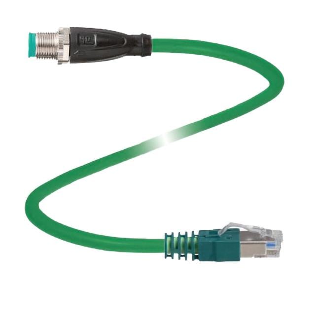 Pepperl+Fuchs, Inc. V1SD-G-GN5M-PUR-E1S-V45-G - Circular de 04 pos macho a RJ45, 8p4c 16.40' (5.00m)