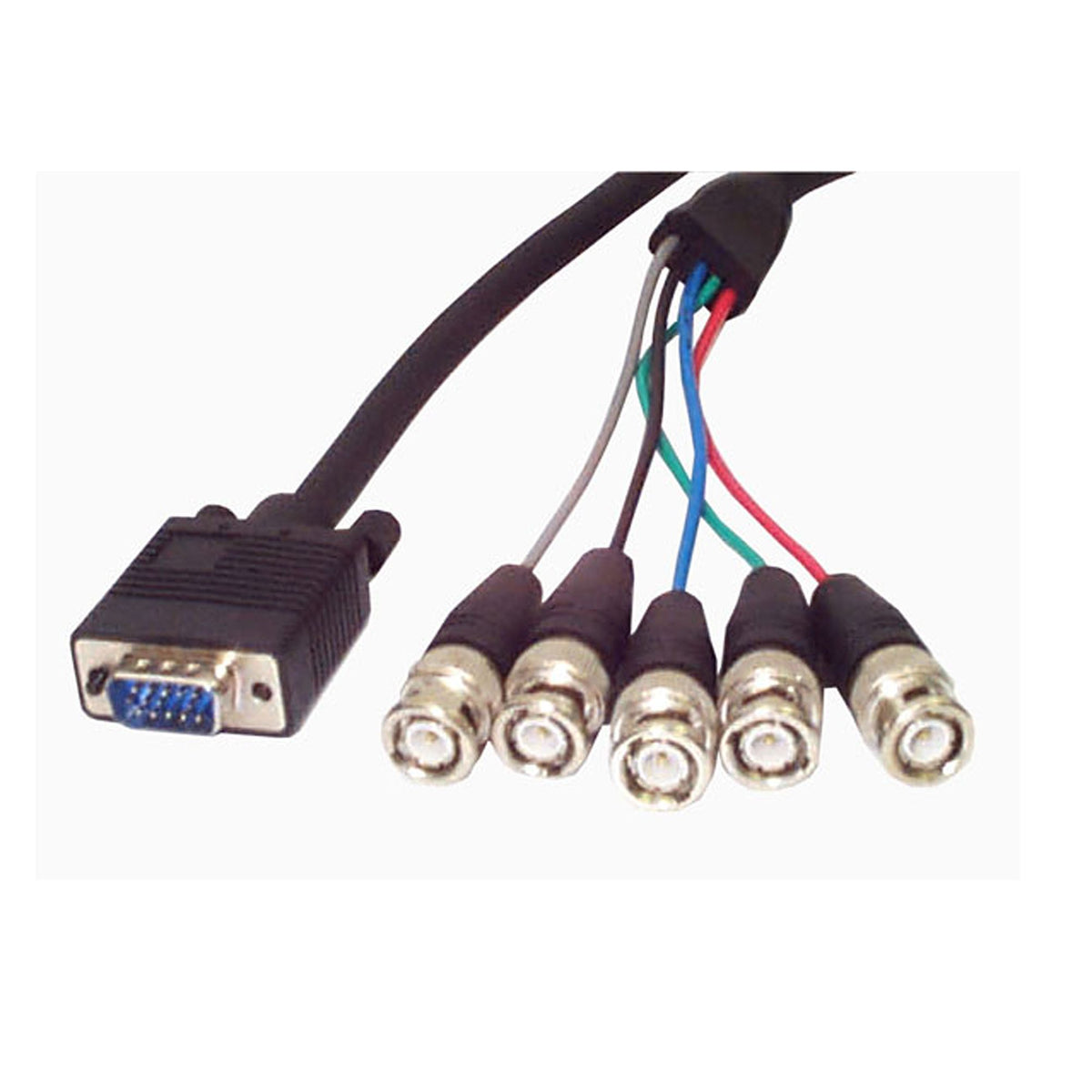 StarTech.com VGABNC5 - BNC macho de 5 pos. a D-Sub macho de 15 pos., alta densidad (HD) 6.00' (1.83m)