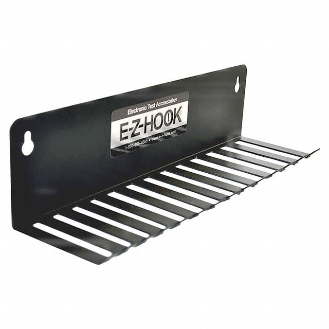 E-Z-Hook WB14 - Clip de prueba, conductor, sonda Soportes de pared para cable de prueba, 13 ranuras