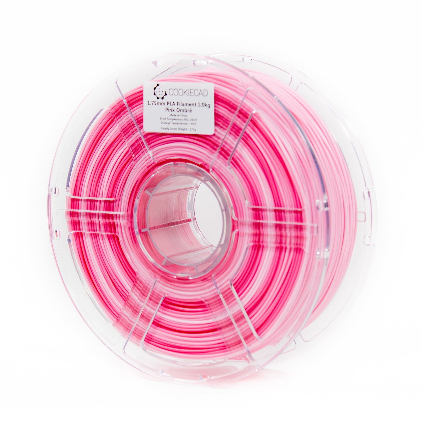 Cookiecad pla-pink-ombre - PLA (polilactida) Rosa en degradado (rosa claro a fuerte)