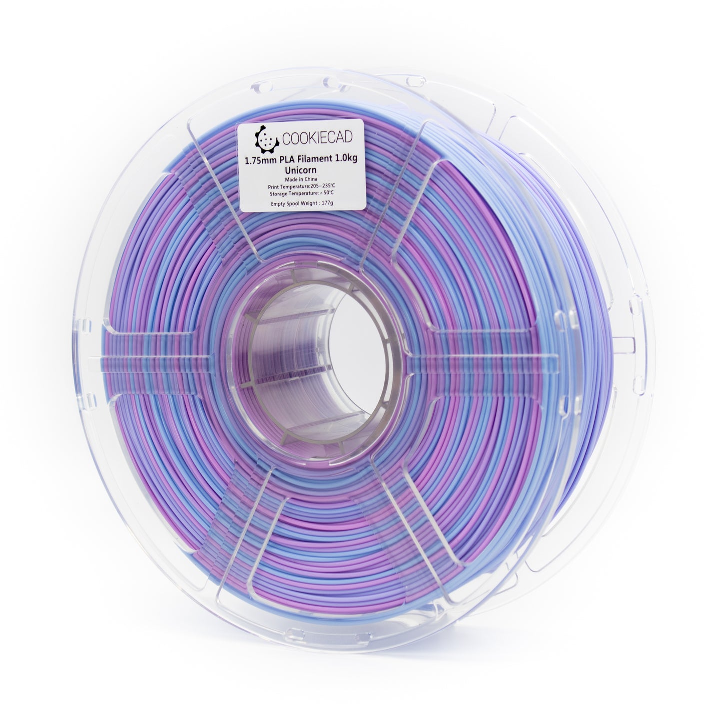 Cookiecad pla-unicorn - PLA (polilactida) Unicorn (rosa, morado, azul)