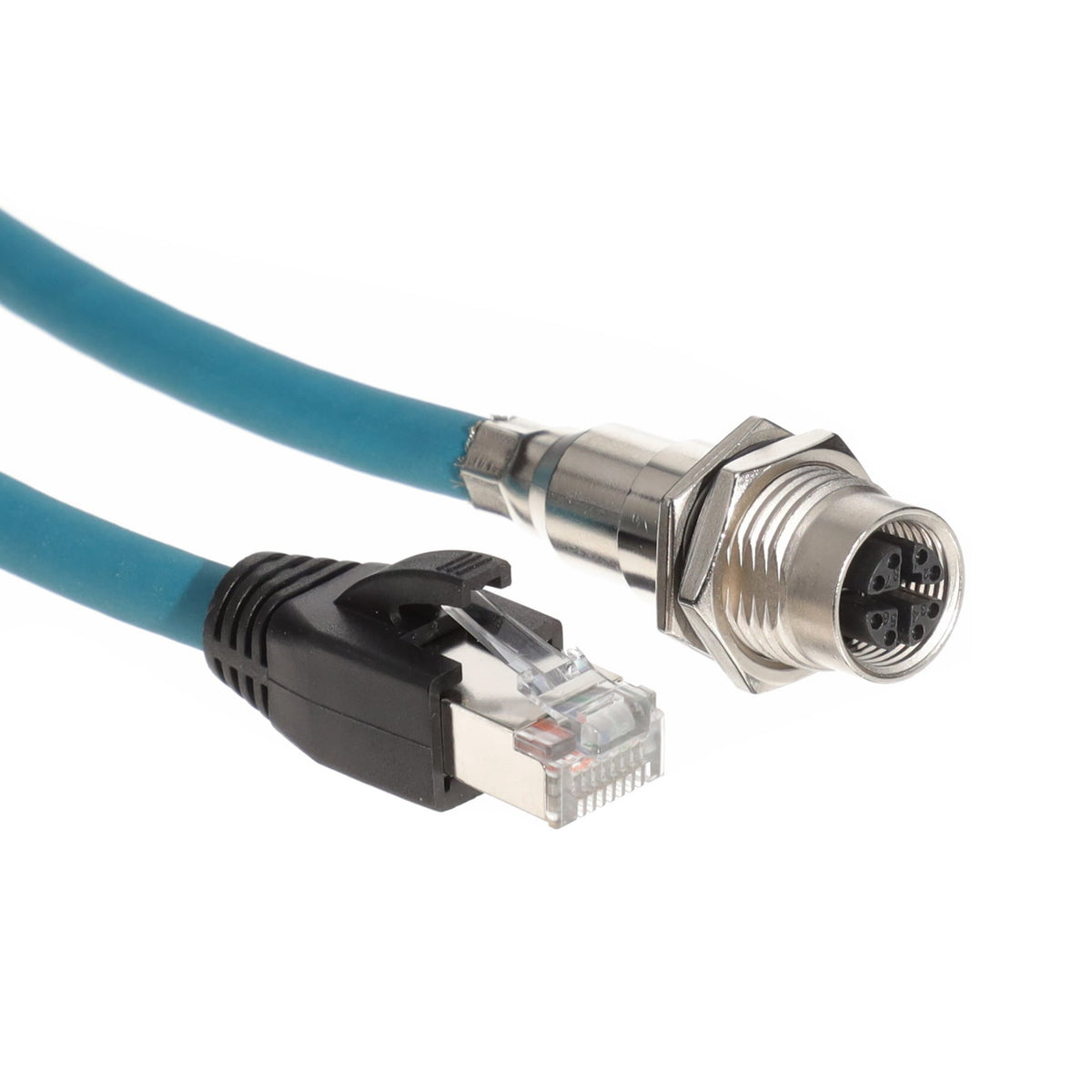 Amphenol LTW MSXS-08PFFJ-SF8B01 M12 Circular, hembra y de 08 pos a RJ45, 8p8c 3.28' (1.00m)