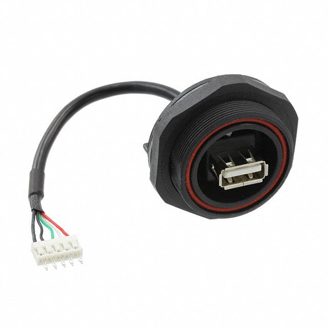 Bulgin PX0849/A Buccaneer® Receptáculo USB A hembra a cabecera rectangular de 5 pos. 0.45' (136.9mm)