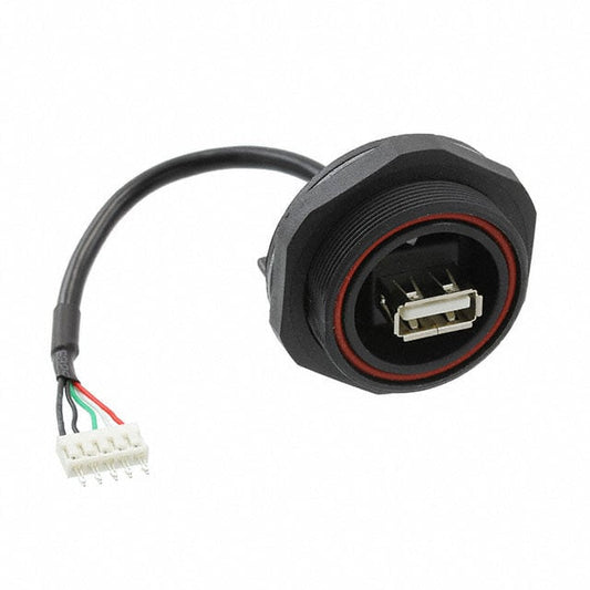 Bulgin PX0849/A Buccaneer® Receptáculo USB A hembra a cabecera rectangular de 5 pos. 0.45' (136.9mm)