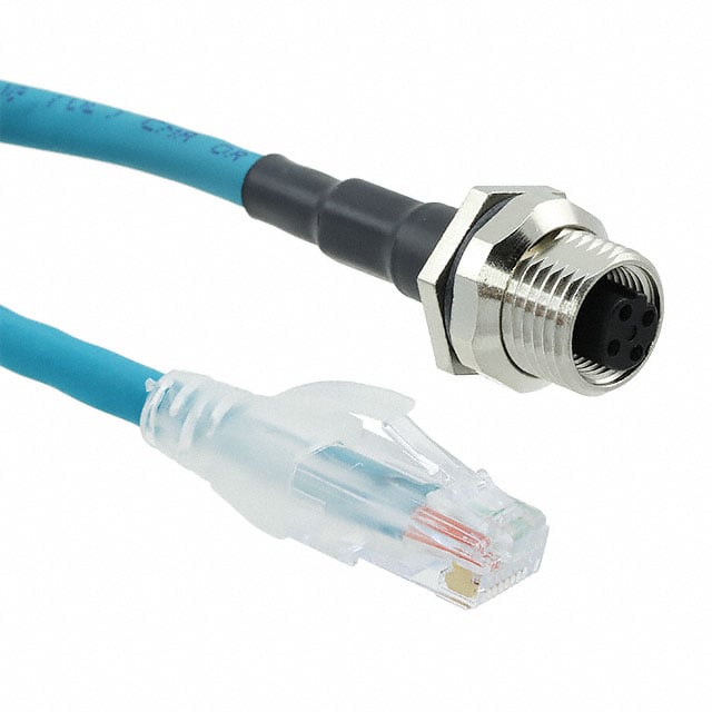 Alpha Wire QR04AC117 TL355 - Circular, hembra y de 04 pos a RJ45, 8p4c 1.97' (600.0mm)