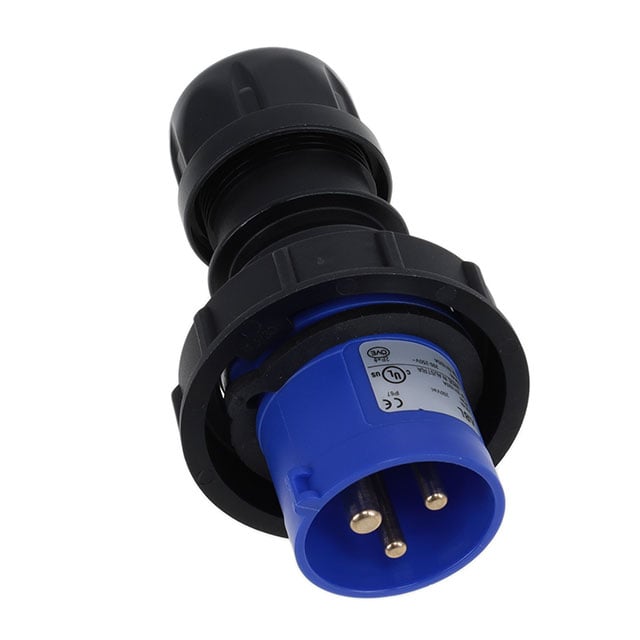 Altech Corporation S31S25A - Pin y manguito (2P3W) Clavija de conexión, clavijas macho 20A 250VCA