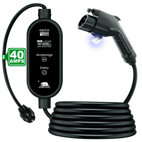 EV Cargador con luz integrada, Compatible con Jeep Wrangler 4xe - AEFA EV1 CHARGER INSTALLATIONS