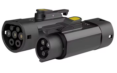 Adaptador 32A de carga para vehículos eléctricos (EV) Pistola de carga GBT a conector tipo 1 Adaptador para vehículos eléctricos GBT a tipo 1